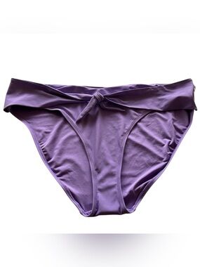 Old Navy 3X Purple Lavender High Waist Bikini Bottom Swim Tie Front NWT